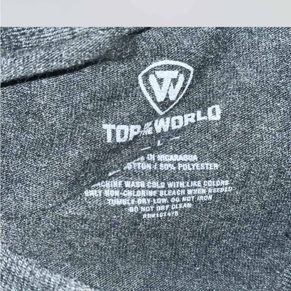 Top of the World Charcoal Gray Shirt - Picture 2 of 2